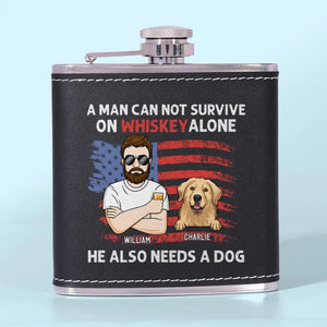 Everyone Thinks They Have The Best Dog - Dog Personalized Custom Hip Flask - Father's Day, Gift For Pet Owners, Pet Lovers