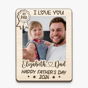Custom Photo We Love You More Than We Can Say - Family Personalized Custom Magnet Photo - Father's Day, Gift For Dad, Grandpa