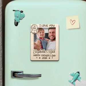 Custom Photo We Love You More Than We Can Say - Family Personalized Custom Magnet Photo - Father's Day, Gift For Dad, Grandpa