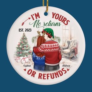 You Make Each Day Seem Like Christmas
- Couple Personalized Custom Ornament - Ceramic Round Shaped - Christmas Gift For Husband Wife, Anniversary