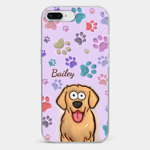 Pets Are The Best Kind Of Therapy - Dog & Cat Personalized Custom 3D Inflated Effect Printed Clear Phone Case - Gift For Pet Owners, Pet Lovers