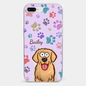 Pets Are The Best Kind Of Therapy - Dog & Cat Personalized Custom 3D Inflated Effect Printed Clear Phone Case - Gift For Pet Owners, Pet Lovers