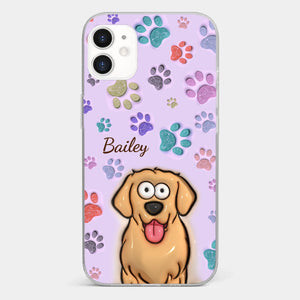 Pets Are The Best Kind Of Therapy - Dog & Cat Personalized Custom 3D Inflated Effect Printed Clear Phone Case - Gift For Pet Owners, Pet Lovers