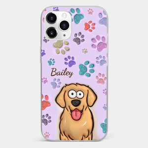 Pets Are The Best Kind Of Therapy - Dog & Cat Personalized Custom 3D Inflated Effect Printed Clear Phone Case - Gift For Pet Owners, Pet Lovers