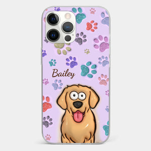 Pets Are The Best Kind Of Therapy - Dog & Cat Personalized Custom 3D Inflated Effect Printed Clear Phone Case - Gift For Pet Owners, Pet Lovers
