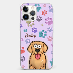 Pets Are The Best Kind Of Therapy - Dog & Cat Personalized Custom 3D Inflated Effect Printed Clear Phone Case - Gift For Pet Owners, Pet Lovers