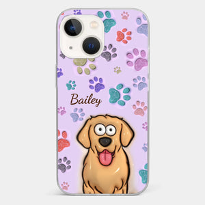 Pets Are The Best Kind Of Therapy - Dog & Cat Personalized Custom 3D Inflated Effect Printed Clear Phone Case - Gift For Pet Owners, Pet Lovers