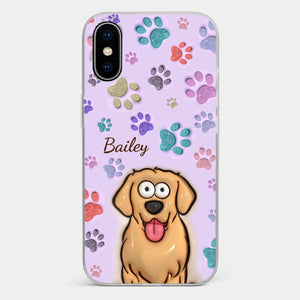 Pets Are The Best Kind Of Therapy - Dog & Cat Personalized Custom 3D Inflated Effect Printed Clear Phone Case - Gift For Pet Owners, Pet Lovers