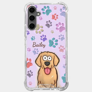 Pets Are The Best Kind Of Therapy - Dog & Cat Personalized Custom 3D Inflated Effect Printed Clear Phone Case - Gift For Pet Owners, Pet Lovers