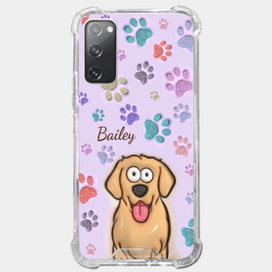 Pets Are The Best Kind Of Therapy - Dog & Cat Personalized Custom 3D Inflated Effect Printed Clear Phone Case - Gift For Pet Owners, Pet Lovers