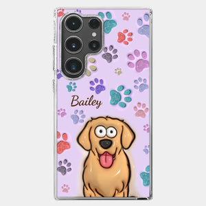 Pets Are The Best Kind Of Therapy - Dog & Cat Personalized Custom 3D Inflated Effect Printed Clear Phone Case - Gift For Pet Owners, Pet Lovers