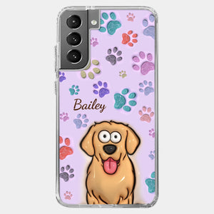 Pets Are The Best Kind Of Therapy - Dog & Cat Personalized Custom 3D Inflated Effect Printed Clear Phone Case - Gift For Pet Owners, Pet Lovers