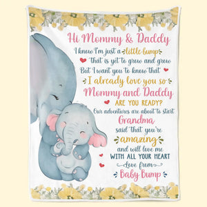 Our First Miracle, Our Forever Love - Family Personalized Custom Blanket - Mother's Day, Baby Shower Gift, Gift For First Mom