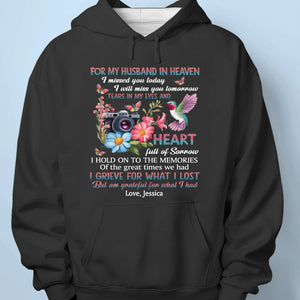 Each Tear Holds A Memory Of You - Memorial Personalized Custom Unisex T-shirt, Premium T-shirt, Hoodie - Sympathy Gift For Family Members