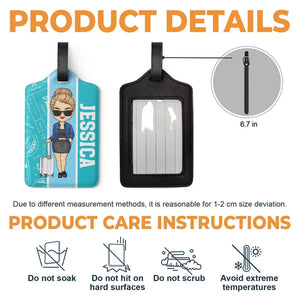 Discover, Dream, Explore - Travel Personalized Custom Luggage Tag - Holiday Vacation Gift, Gift For Adventure Travel Lovers