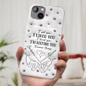 From Our First Kiss Till Our Last Breath - Couple Personalized Custom 3D Inflated Effect Printed Clear Phone Case - Gift For Husband Wife, Anniversary