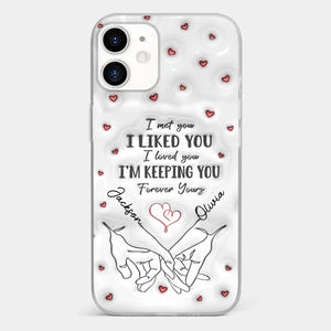 From Our First Kiss Till Our Last Breath - Couple Personalized Custom 3D Inflated Effect Printed Clear Phone Case - Gift For Husband Wife, Anniversary