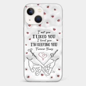 From Our First Kiss Till Our Last Breath - Couple Personalized Custom 3D Inflated Effect Printed Clear Phone Case - Gift For Husband Wife, Anniversary