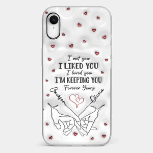 From Our First Kiss Till Our Last Breath - Couple Personalized Custom 3D Inflated Effect Printed Clear Phone Case - Gift For Husband Wife, Anniversary