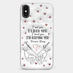 From Our First Kiss Till Our Last Breath - Couple Personalized Custom 3D Inflated Effect Printed Clear Phone Case - Gift For Husband Wife, Anniversary