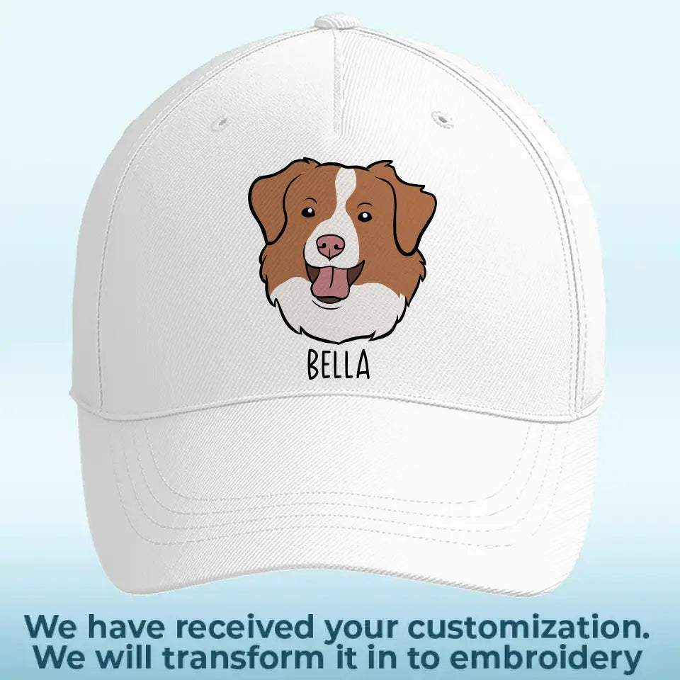 Custom Photo Life Would Be Ruff Without You - Dog & Cat Personalized Custom Full Embroidered Cap - Gift For Pet Owners, Pet Lovers