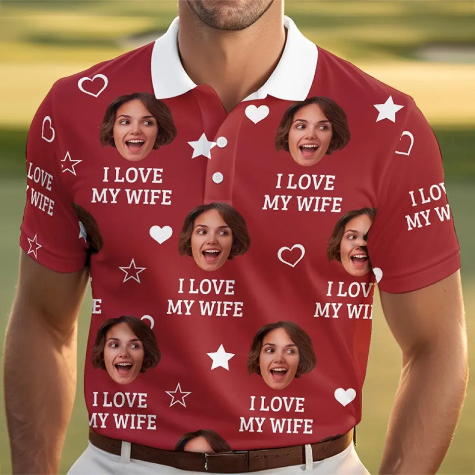 Custom Photo Besides Chocolate, You're My Favorite - Couple Personalized Custom All Over Print Polo Shirt - Father's Day, Gift For Husband Wife, Anniversary