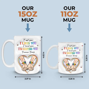 Be The Rainbow In Someone Else's Cloud - Couple Personalized Custom 3D Inflated Effect Printed Mug - Gift For Husband Wife, Anniversary, LGBTQ+