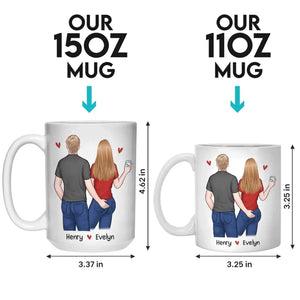 I Love Every Inch Of You - Couple Personalized Custom Mug - Gift For Husband Wife, Anniversary