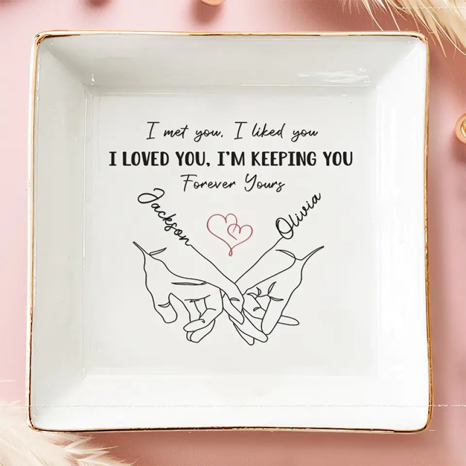 Love Is An Endless Mystery - Couple Personalized Custom Jewelry Dish - Gift For Husband Wife, Anniversary