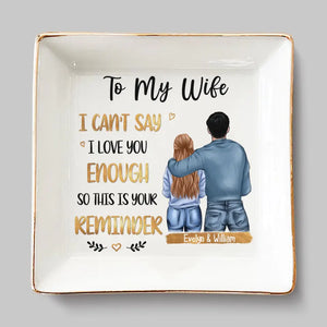 Exploring The Places I Love With My Love - Couple Personalized Custom Jewelry Dish - Gift For Husband Wife, Anniversary