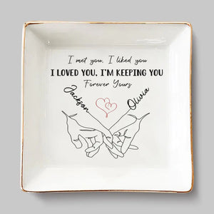 Love Is An Endless Mystery - Couple Personalized Custom Jewelry Dish - Gift For Husband Wife, Anniversary