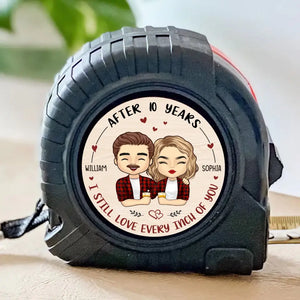 Together We Build A Life We Love - Couple Personalized Custom Tape Measure - Gift For Husband Wife, Anniversary