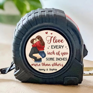 We Build A Life We Love - Couple Personalized Custom Tape Measure - Gift For Husband Wife, Anniversary