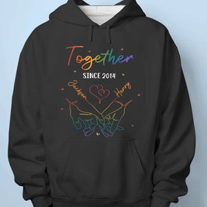 Love Matters, Love Is Love - Couple Personalized Custom Unisex T-shirt, Hoodie, Sweatshirt - Gift For Husband Wife, Anniversary, LGBTQ+