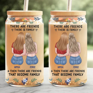 You Are The Sister Of My Soul - Bestie Personalized Custom Glass Cup, Iced Coffee Cup - Gift For Best Friends, BFF, Sisters