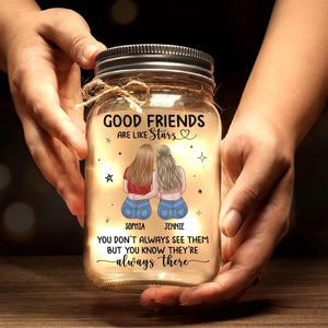 I Love The Memories That We Share Together - Bestie Personalized Custom Mason Jar Light - Gift For Best Friends, BFF, Sisters