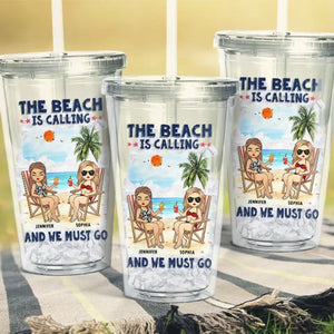 Memories Made Together Last A Lifetime - Bestie Personalized Custom Clear Acrylic Tumbler - Summer Vacation Gift For Best Friends, BFF, Sisters