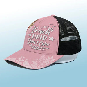 Love You To The Beach And Back - Bestie Personalized Custom Mesh-back Baseball Cap, Baseball Trucker Cap - Summer Vacation Gift For Best Friends, BFF, Sisters