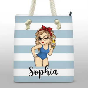 Making Memories Under The Sun - Bestie Personalized Custom Beach Bag - Summer Vacation Gift For Best Friends, BFF, Sisters