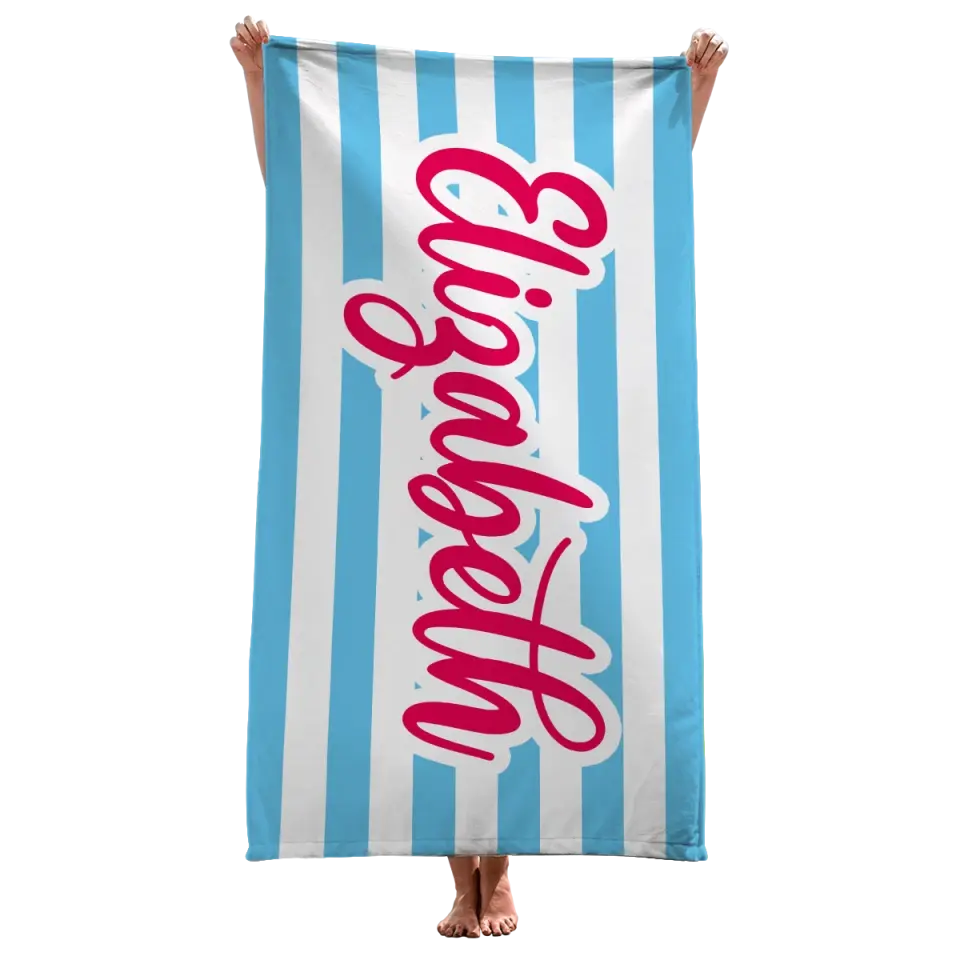 Gone To The Beach - Bestie Personalized Custom Beach Towel - Summer Vacation Gift, Birthday Pool Party Gift For Best Friends, BFF, Sisters