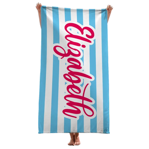 Gone To The Beach - Bestie Personalized Custom Beach Towel - Summer Vacation Gift, Birthday Pool Party Gift For Best Friends, BFF, Sisters