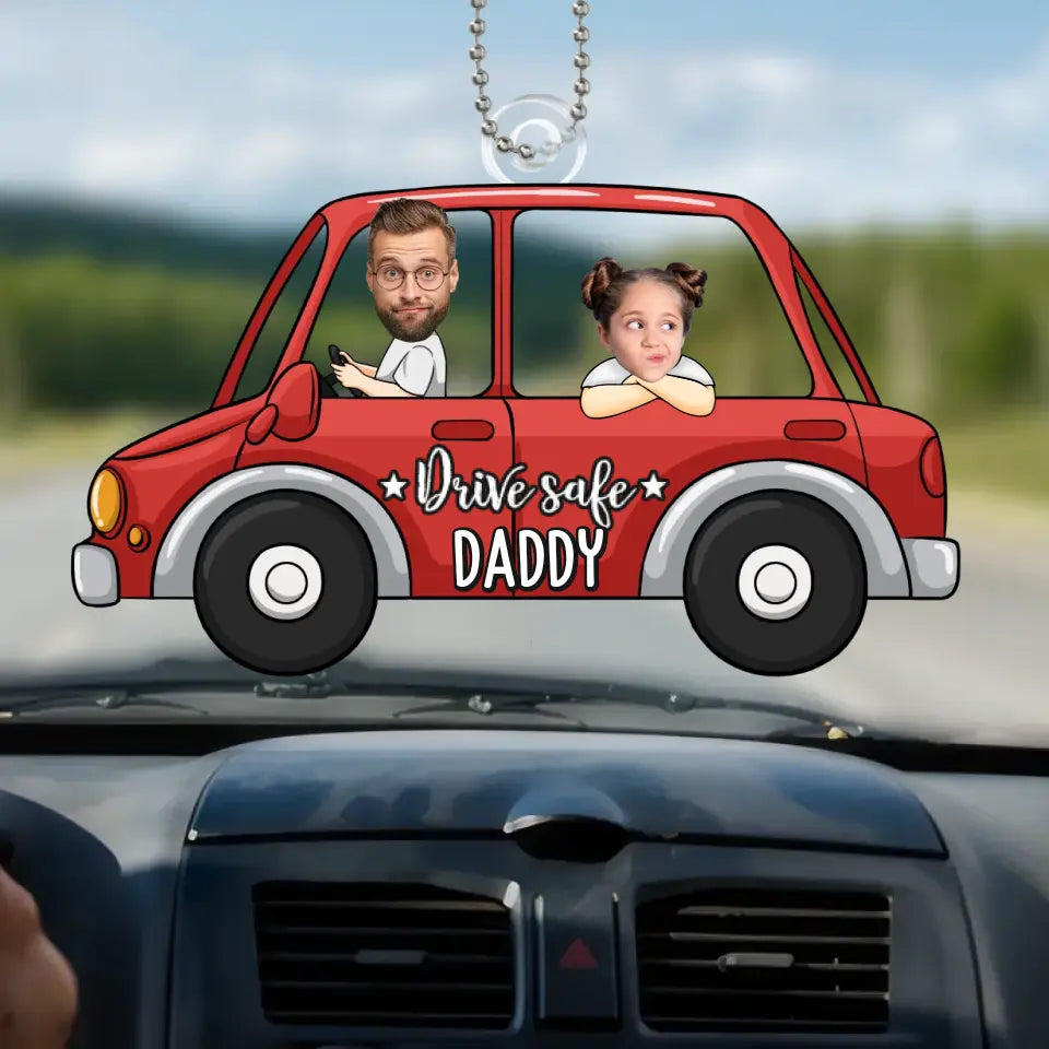 Custom Photo Family Trips Fuel The Soul - Family Personalized Custom Car Ornament - Acrylic Custom Shaped - Gift For Family Members