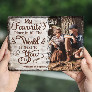 Custom Photo I Need You - Couple Personalized Custom Rectangle Shaped Stone With Stand - Gift For Husband Wife, Anniversary