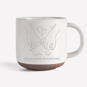 Better Together - Couple Personalized Custom Pottery Mug - Gift For Husband Wife, Anniversary