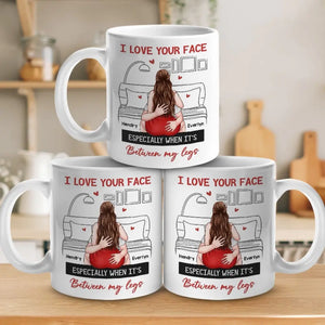 Loving You Is Like Breathing, It’s Effortless - Couple Personalized Custom Mug - Gift For Husband Wife, Anniversary