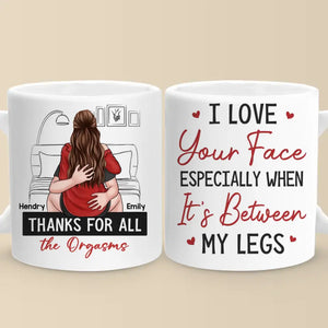 Your Smile Makes Me Smile - Couple Personalized Custom Mug - Gift For Husband Wife, Anniversary