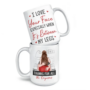 Your Smile Makes Me Smile - Couple Personalized Custom Mug - Gift For Husband Wife, Anniversary