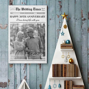 Custom Photo I Love Doing Life With You - Couple Personalized Custom Vertical Poster - Gift For Husband Wife, Anniversary