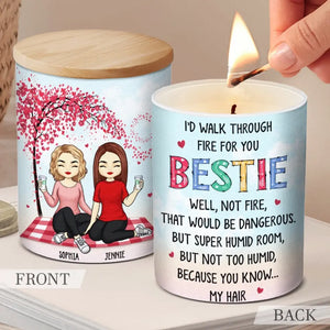 Friendship Is A Sheltering Tree - Bestie Personalized Custom Smokeless Scented Candle - Gift For Best Friends, BFF, Sisters