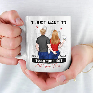 Every Touch Is A Reminder Of Our Love - Couple Personalized Custom Mug - Gift For Husband Wife, Anniversary